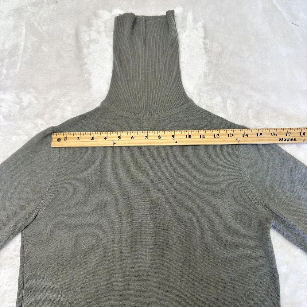 Patrizia Pepe Firenze Gray Cashmere Turtleneck Sweater Women's IT 44 US M Italy